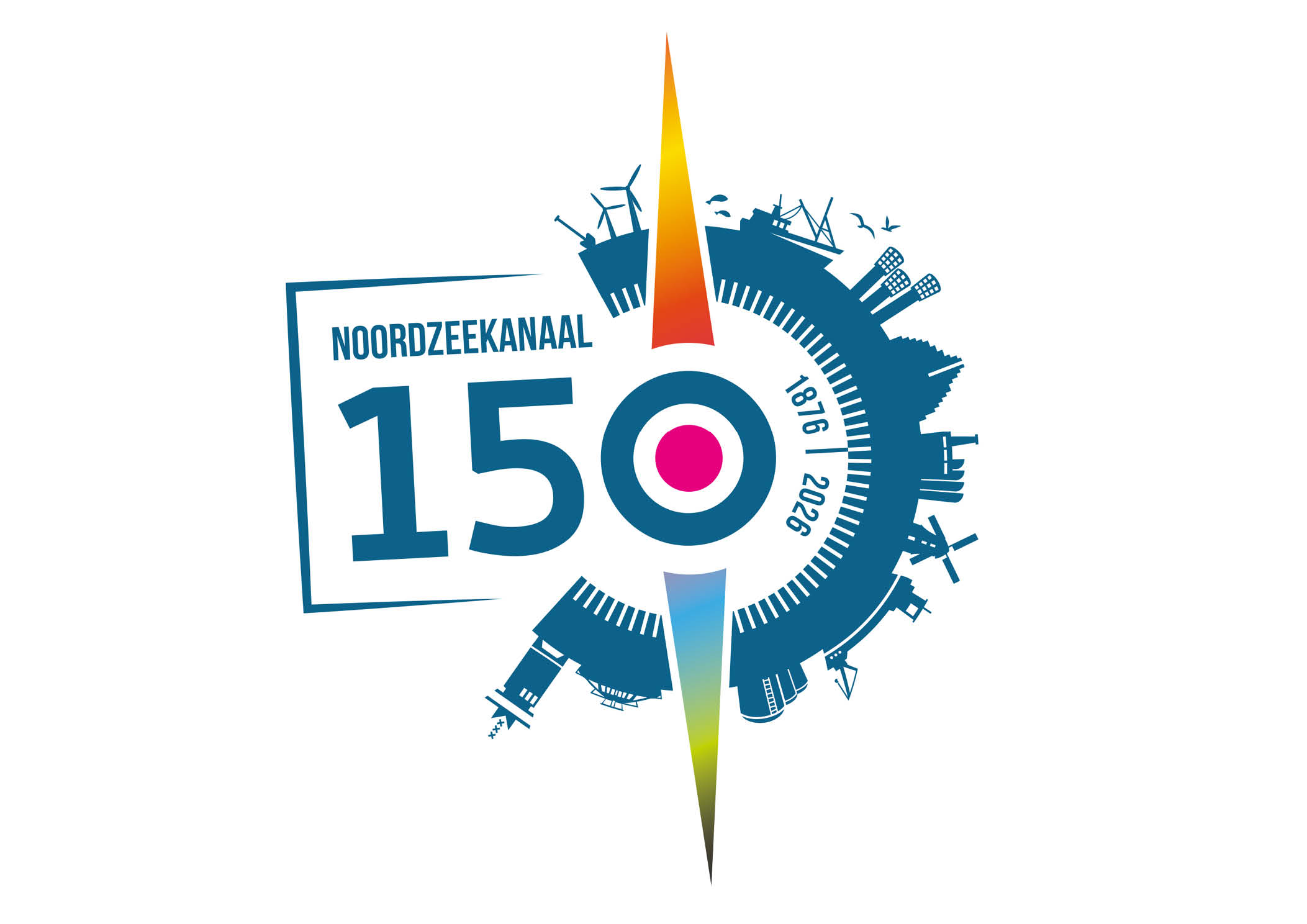 Logo Noordzeekanaal 150 jaar